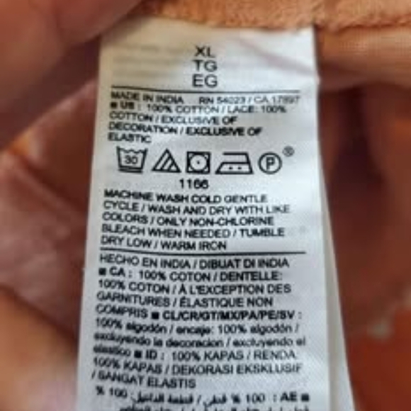 Women's Peach Ruffle Top - Picture 7 of 7